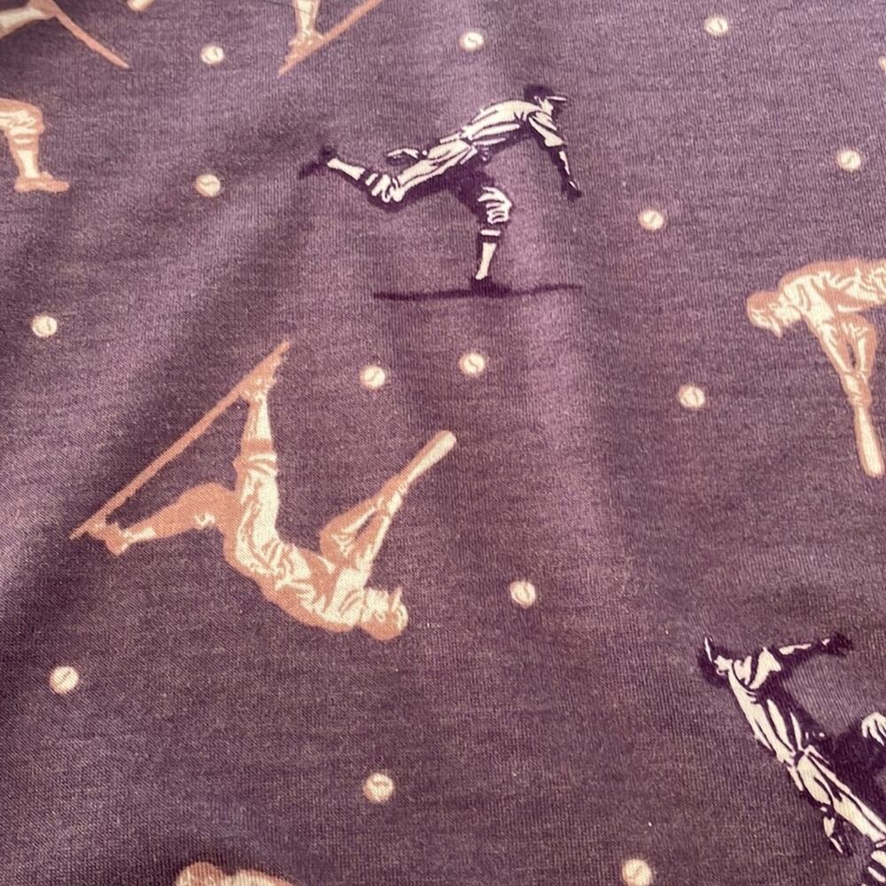 LuLaRoe Perfect T Purple Baseball Print - Size Medium - Picture 6 of 7